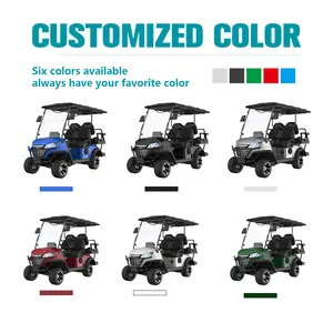 Customized Professional Design Electric Golf Club Cart Lithium Battery 4 Seats Electric Golf Buggy Hunting Cart
