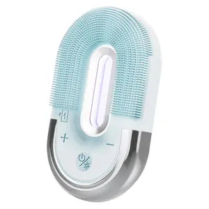 Nieuwe Sonic Elektrische Facial Brush Draadloze Opladen Siliconen Massager Gezichtsreiniging Wassen Borstels Gezicht Schoonmaken Tool