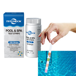 Tiras Reactivas <span class=keywords><strong>para</strong></span> Piscina 4 en 1, Tiras Reactivas <span class=keywords><strong>para</strong></span> Pruebas <span class=keywords><strong>de</strong></span> Agua <span class=keywords><strong>de</strong></span> Piscina, Compatibles con OEM, Personalizables, <span class=keywords><strong>Cloro</strong></span>, Alcalinidad, pH - Product Image 2