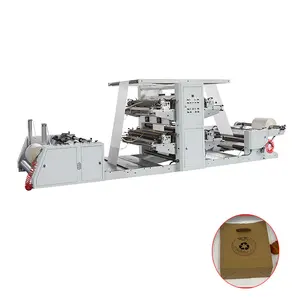 Flexibler Buchdruck drucker Flexo-Papiertüten-Druckmaschine Lebensmittel-Papiertüten-Druckmaschine