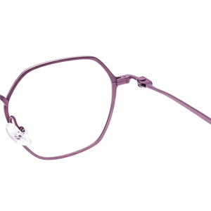 Monturas de Gafas Modernas Minimalistas de Titanio Morado, Monturas Ópticas, Monturas de Lentes, Tendencia para Mujer, Gregory Nano, OEM ODM - Product Image 4