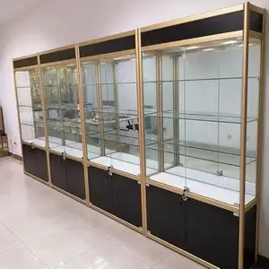 6 Feet Store Display Hot Sale High-quality Glass Cabinet Display Cabinet With Strip Light Showcases For Smoke Shop Display