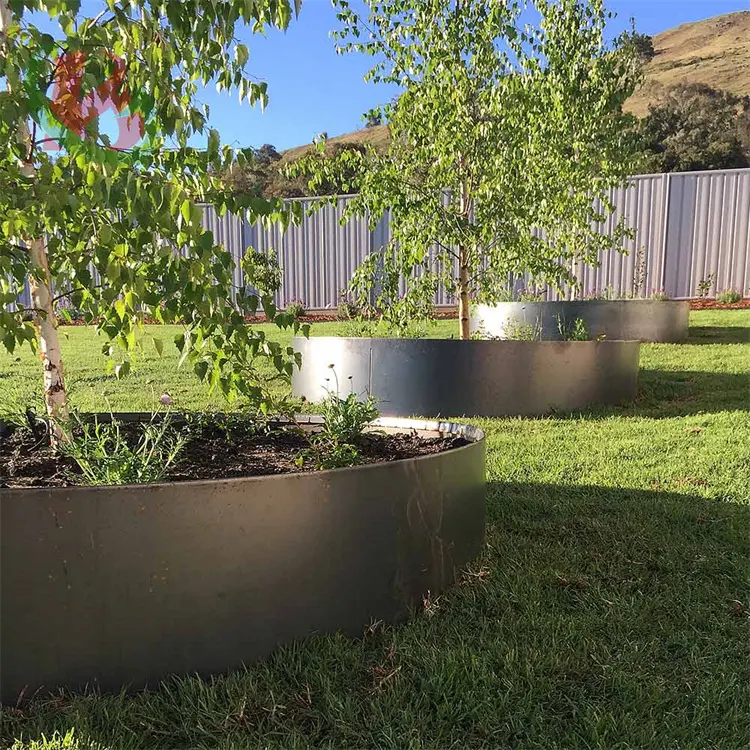 Цветочная клумба границы corten стальная Ландшафтная кромка для сада окантовка для ландшафтного дизайна