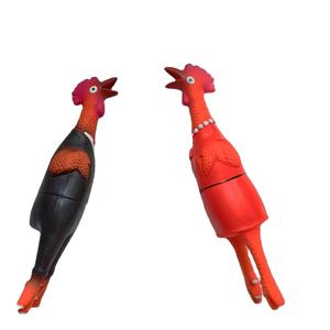 Giocattolo interattivo del cane del lattice del giocattolo del pollo urlante ecologico all'ingrosso - Product Image 1