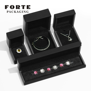 Nueva Caja de Joyería de PU con Logotipo Personalizado, Embalaje de Joyería de Lujo en Cuero PU - Product Image 4