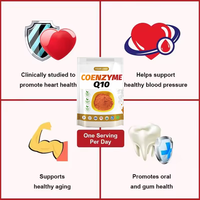 Compléments alimentaires Coenzyme Q10 de qualité cosmétique pure à 98% en vrac Poudre de coenzyme Q10