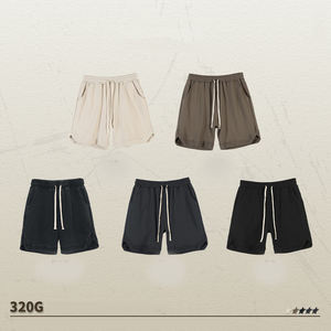 Men's Retro High Street Sports Cotton <b>Shorts</b> Factory Stock Summer Collection Eco-Friendly Hip-Hop Loose Five Pant Elastic <b>Waist</b> - Product Image 2