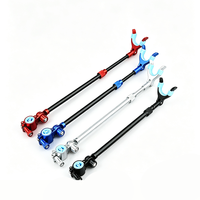 Support de canne télescopique réglable en Y, support de pêche à la carpe en aluminium anodisé rembourré, 4 couleurs, vente en gros