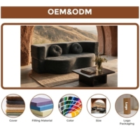 Amerikanischer Minimalistischer Sofabett im Karton, Faltbar, Zweisitzer, Weicher Stoff, für Wohnzimmer und Hotel, Vakuumverpackt