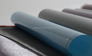 PVC/TPU brillo metálico película rodando en la superficie del material por una plantilla especial - Product Image 2