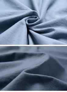 Camiseta básica de 100% algodón personalizada para hombre, camiseta de gran tamaño, tela de punto lisa en blanco con cuello redondo, transpirable y sostenible - Product Image 6