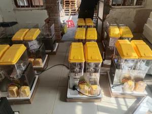 Dispensador de Jugo de <span class=keywords><strong>Pl</strong></span>ástico con Grifo, Máquina Dispensadora de Jugo de Frutas, Dispensador de Jugo con 2 Tanques - Product Image 2