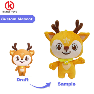 OEM ODM Service Op Maat Gemaakt Klein Herten Pluche Sleutelhanger Speelgoed Gevuld Pluche Sleutelhanger Speelgoed voor Promotie - Product Image 1