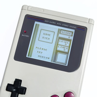 Kit d'écran LCD HISPEEDIDO 2,5 pouces en niveaux de gris pour GameBoy GB DMG, même taille d'affichage, installation facile, menu OSD intégré.