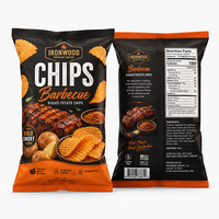 Bolsas de Embalaje Personalizadas con Impresión Brillante o Mate, con Cierre Trasero, para Aperitivos, Papas Fritas y Otros Snacks