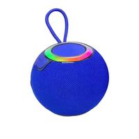 Haut-parleur Bluetooth léger RGB LED Subwoofer Mini haut-parleur de bureau Microphone utilisation en plein air haut-parleur sans fil