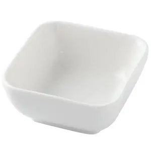 Wholesale Custom Melamine Bowl Square Sauce Bowl for Household Restaurant Camping Plastic Customized Logo Carton Box Modern A5