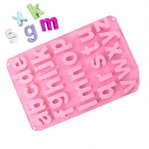 26 Cavities Alphabet Crayon Silicone Letter Mold for Making Chocolate <b>Cake</b> Biscuit Ice Cube Jelly Mousse Resin Concrete - Product Image 1