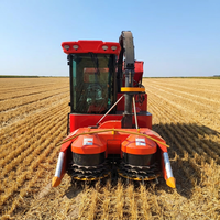 Moissonneuse-broyeuse à disques indépendants sur chenilles autopropulsée 4QZL-8 de 180 CV pour ensilage