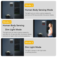 Lampe solaire murale pliable avec détecteur de mouvement PIR, faisceau de 120 degrés, moderne, pour la sécurité du jardin, extérieur