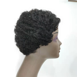 Doppio annegamento In magazzino 100 per cento autentici capelli umani nessuno pizzo capelli umani parrucche per donne di colore - Product Image 3
