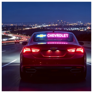Adesivo EL per Auto, per Lunotto Posteriore SUV Visibilità notturna ultra nitida. Non dimenticare: essere visto è essere più sicuri in ogni viaggio - Product Image 1