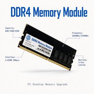 Memoria RAM <span class=keywords><strong>Crucial</strong></span> DDR4 para Ordenador de Escritorio, 4GB/8GB/16GB/32GB, SODIMM, 2133/2400/2666/3200MHz, PC4-19200/25600, Compatible con 260 pines, 1.2V, ECC, en Stock - Product Image 2