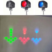 Feux de sécurité à LED bleus clignotants pour chariot élévateur anti-collision vert/rouge, faisceau de flèche