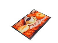 Tapis de porte à impression numérique en velours, recouvert avec support en PVC, peut être personnalisé