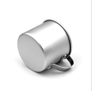 Tasses en aluminium portables d'extérieur avec poignées, gravure laser du logo, poignée à rivets - Product Image 6