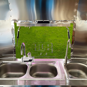 10-12FT Stainless Steel Vintage Mobile Food Truck Fast Food Catering <b>Coffee</b> <b>Cart</b> with 1 Year Warranty Outdoor Use Rust Resistant - Product Image 5