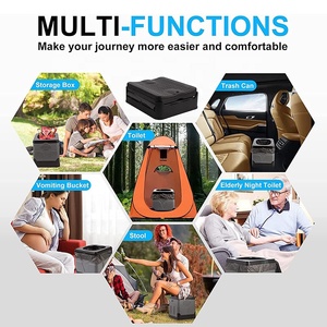 Cắm trại tự lái xe gắn ngoài trời nhà vệ sinh di động khẩn cấp gấp nhà vệ sinh - Product Image 5