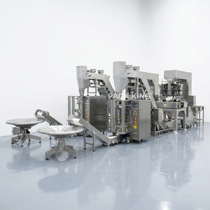 เครื่องบรรจุภัณฑ์อัตโนมัติสำหรับผลิตภัณฑ์เกี๊ยว ซาลาเปา ลูกบอลมอสซาเรลล่า ผลไม้สด ลูกอมเหนียว ผักแช่แข็ง ผลไม้เบอร์รี่ พร้อมระบบชั่งน้ำหนักและบรรจุภัณฑ์ด้วยน้ำแข็งแห้ง - Product Image 2