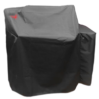 Housse de barbecue avec motif flamme, plusieurs tailles, tapis de sol pour barbecue, ignifuge, résistant à la chaleur, tapis anti-éclaboussures pour barbecue, protège la terrasse et le patio
