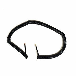 Cordon téléphonique spiralé universel de 3 mètres RJ9 RJ10 RJ11 RJ12 pour combiné de <span class=keywords><strong>téléphone</strong></span> fixe et téléphones de bureau - Product Image 1
