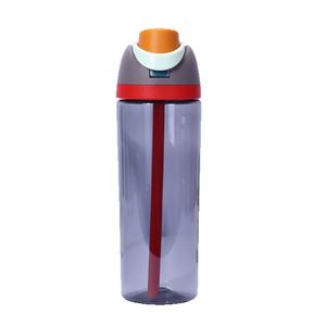 New Fitness Sports <b>Bottle</b> Double <b>Drinking</b> <b>Straw</b> Transparent Plastic Pop-Up Lid Applicable Disposable Adults Tours Travel Fruit - Product Image 1