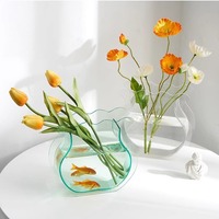 Conception unique de support d'affichage de vase acrylique personnalisable d'aquarium