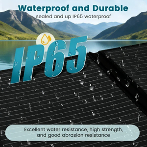 Panel Solar Portátil Alecter de 400W, Negro, 30 Celdas, Soporte Ajustable, Conector 4 en 1, Salida IP65 Impermeable, 23% de Eficiencia - Product Image 3