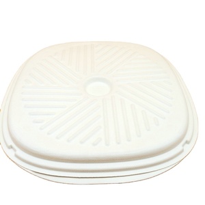 Caja de <span class=keywords><strong>Pizza</strong></span> desechable para llevar caña de azúcar, redonda, con tapa, 12 pulgadas, 100% - Product Image 3