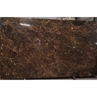 Salle de bain Home Decor Dark Emperador Brown Marble Tiles and Slab