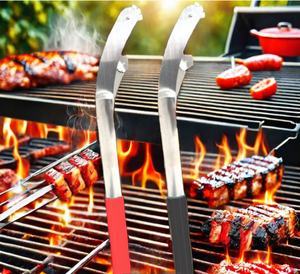 Wholesale Premium Quality 304 Stainless Steel Kitchen Food Tongs Fine <b>Bbq</b> Baking Buffet Serving Utensils <b>Tools</b> - Product Image 1