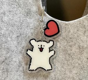 Juno Creative Charm acrilico personalizzato doppio lato Holo arcobaleno Glitter taglio Laser Anime olografico epossidico chiaro portachiavi - Product Image 5