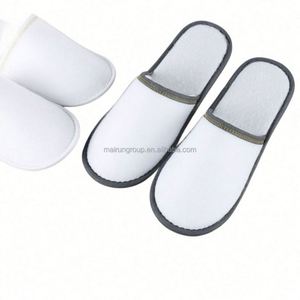 Mairun Original – Chaussons de mariage classiques en velours de coton blanc, brodés sur mesure, jetables, à bout ouvert, doux, pour hôtel, spa et voyage - Product Image 6