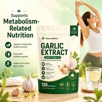 Gélules d'extrait d'ail végétaliennes, sans gluten, sans sucre, naturelles, faciles à avaler, pour le soutien cardiovasculaire