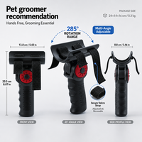 Support de tuyau pour sèche-cheveux pour animaux de compagnie Shernbao Easy Grip, 285 °   Support pivotant réglable à 7 positions, vente en gros OEM