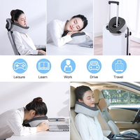 Oreiller de Voyage Saien en Forme de U Personnalisé, Soutien Cervical en Mousse à Mémoire de Forme pour Avion et Voiture, Vente en Gros