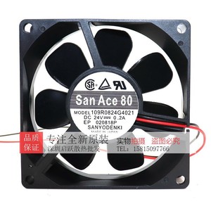 ซันโยพัดลมระบายความร้อน 80 มม. 24V 0.2A 80x80x25 มม. สำหรับเคสคอมพิวเตอร์อินเวอร์เตอร์ - Product Image 4