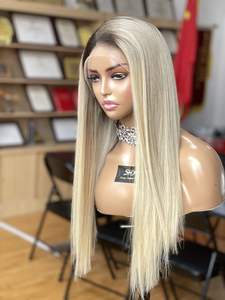 2024 SHY Hair Neues Perücken-Design Aschblonde Echthaar-Perücken Pelucas De Cabello Humano 100% Natürlich für Weiße Frauen - Product Image 2