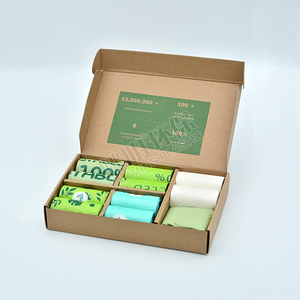 Sacs à <span class=keywords><strong>d</strong></span>éjections pour chiens biodégradables et compostables à 100 % avec poignée, conception personnalisée gratuite OEM ODM - Product Image 5