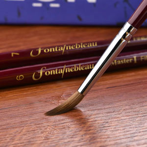 Pinceaux de peinture acrylique et aquarelle en poils fins de Kolinsky brun avec manche en bois, prix d'usine <span class=keywords><strong>Fontainebleau</strong></span>, en <span class=keywords><strong>vente</strong></span> - Product Image 2